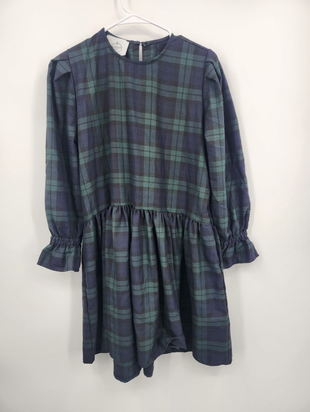 Marielle Almelo  Flannel Harper Tartan Dress  Green Blue One Size Fit All